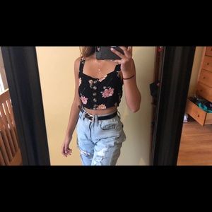 American Eagle Cropped Tank Top